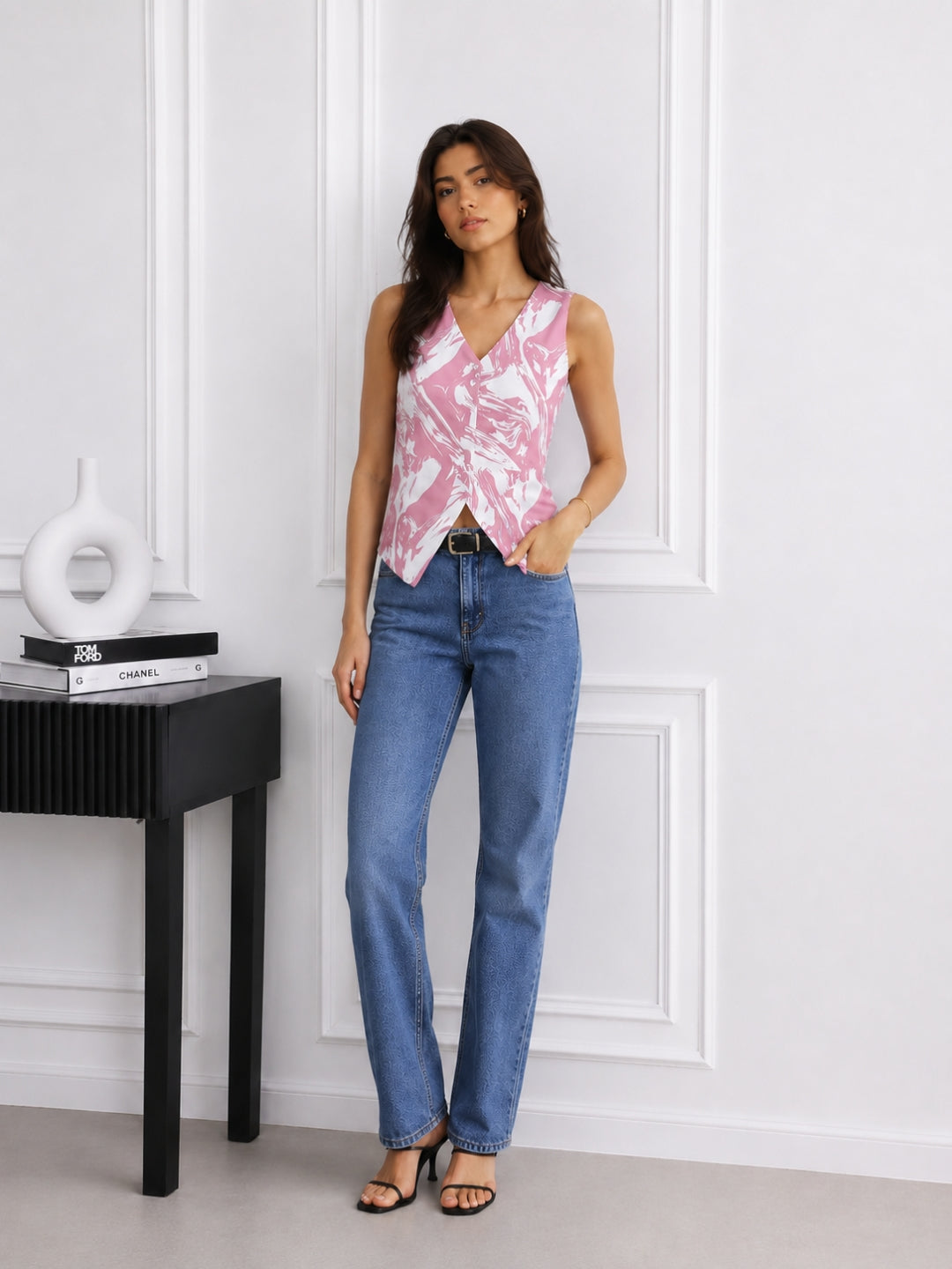 Women's Printed Sleeveless Top