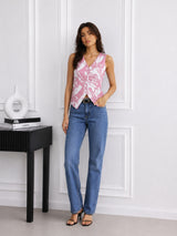 Women's Printed Sleeveless Top