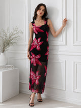 Women Pink Printed Dress