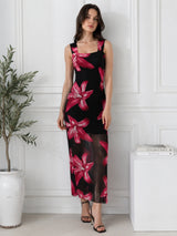 Women Pink Printed Dress