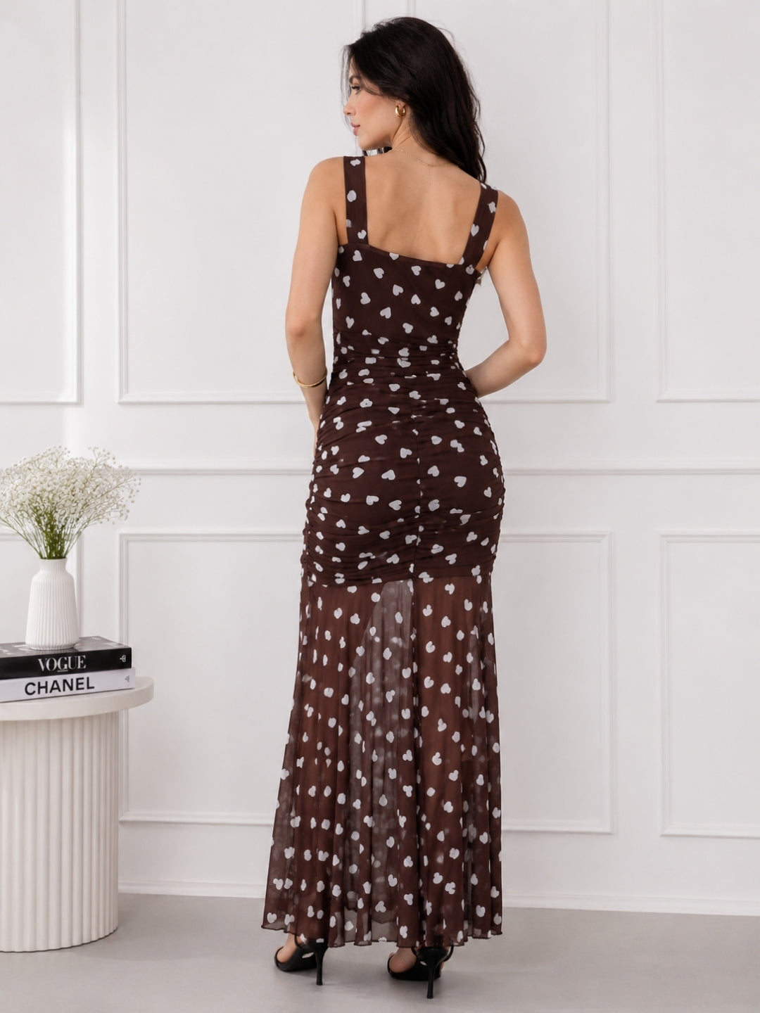 Women Brown Printed Dress