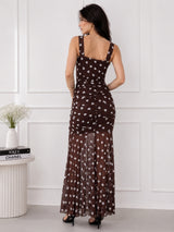 Women Brown Printed Dress
