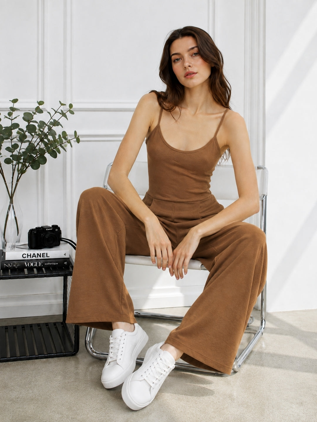 Clobug Women Shoulder Strap Jumpsuit