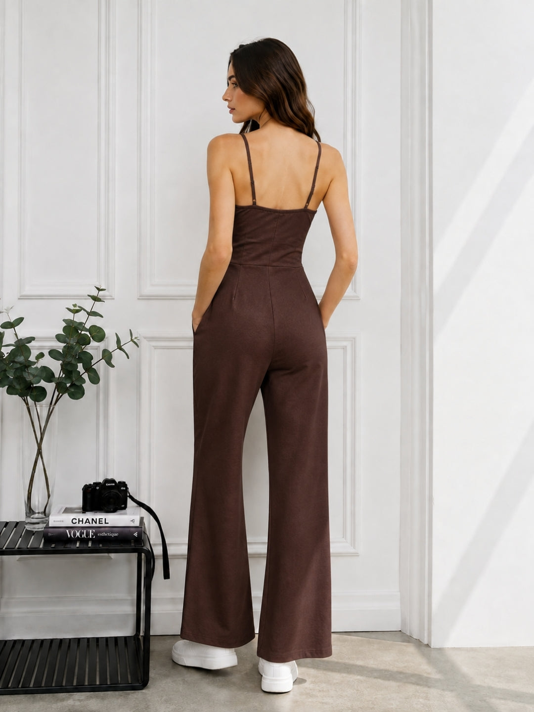 Clobug Women Shoulder Strap Jumpsuit