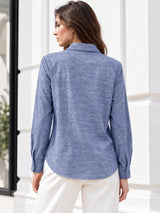 Clobug Women Full Sleeve Linen Shirt