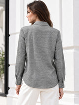 Clobug Women Full Sleeve Linen Shirt
