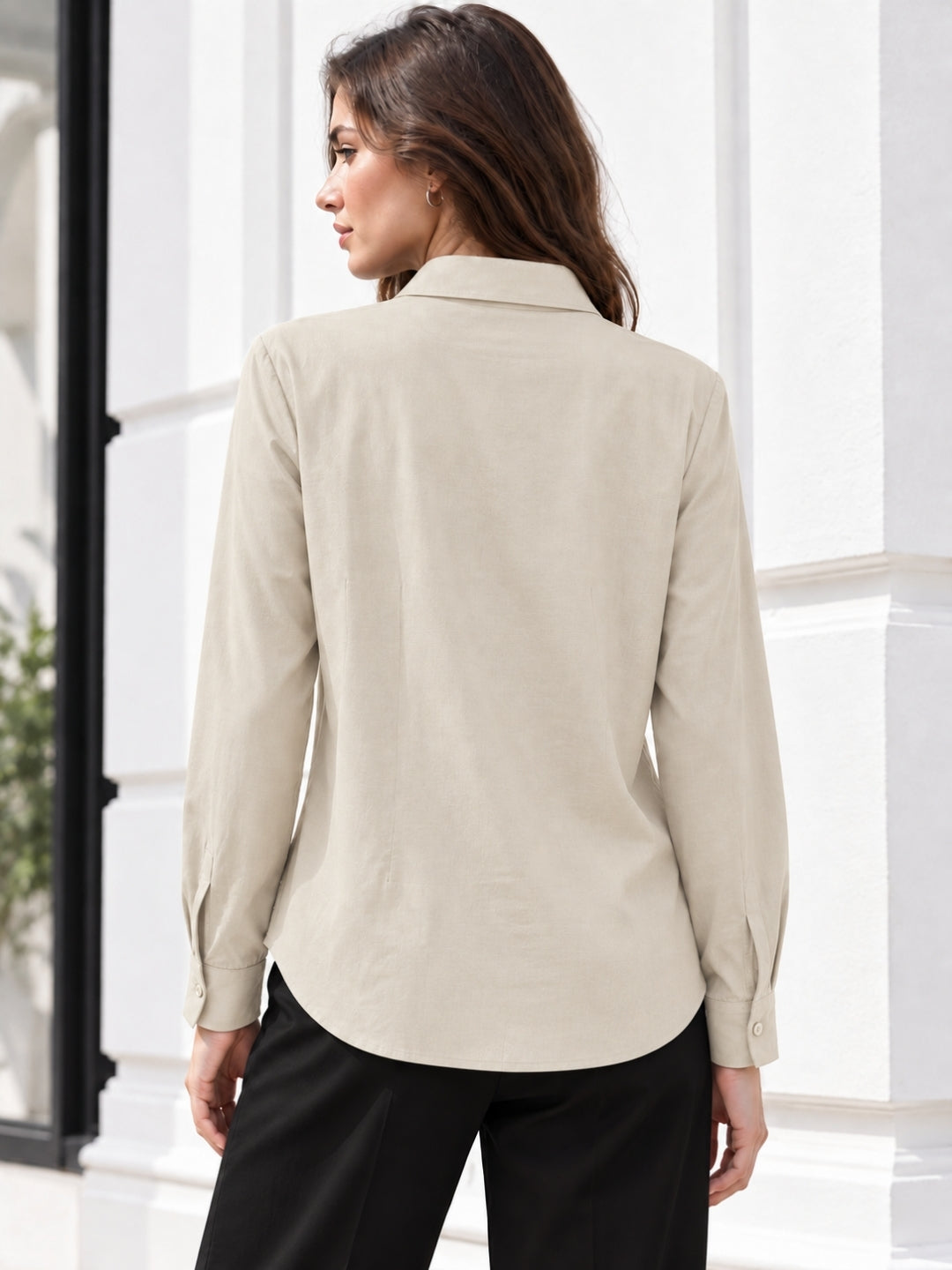 Clobug Women Full Sleeve Formal Shirt