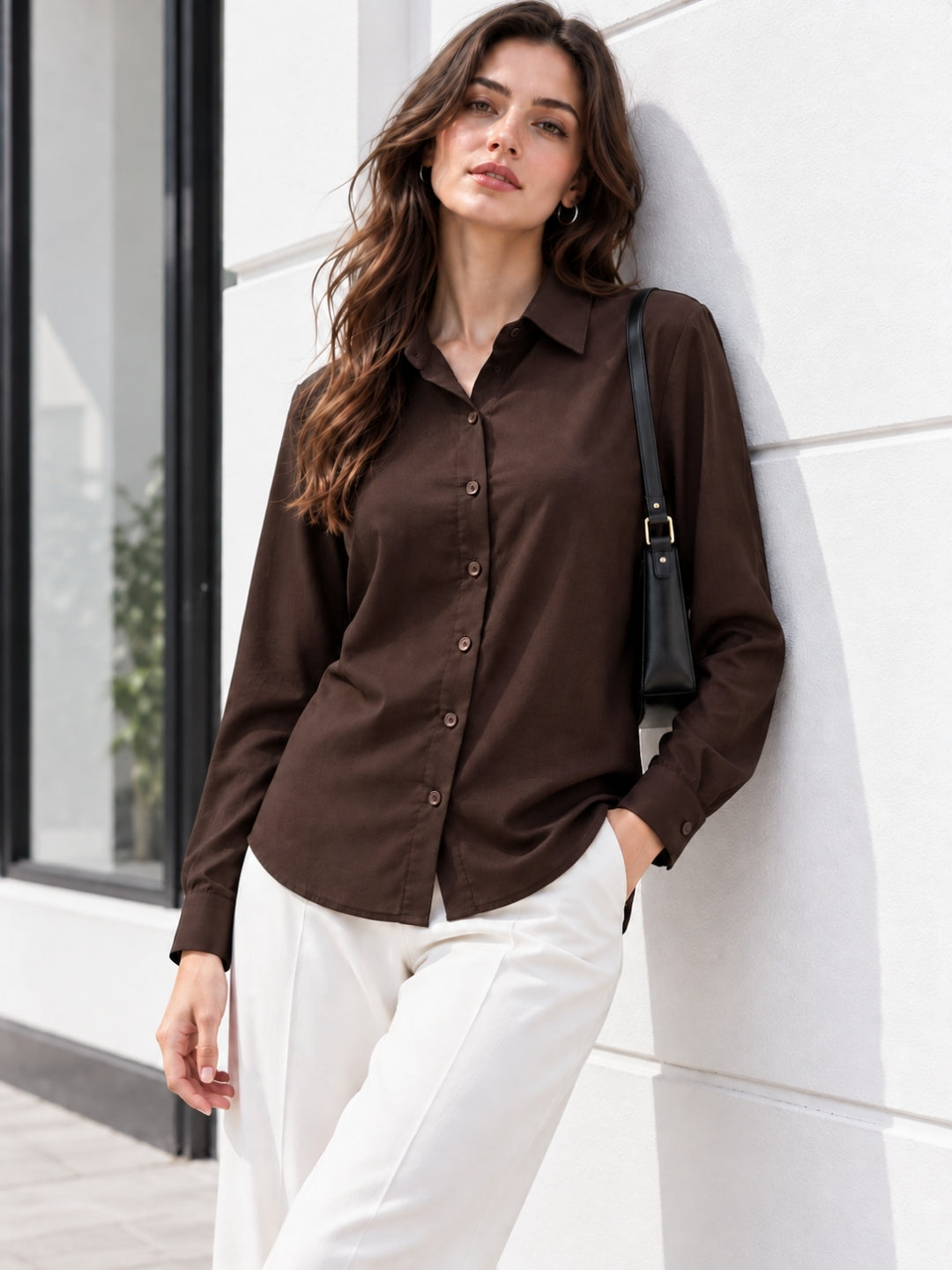 Clobug Women Full Sleeve Formal Shirt