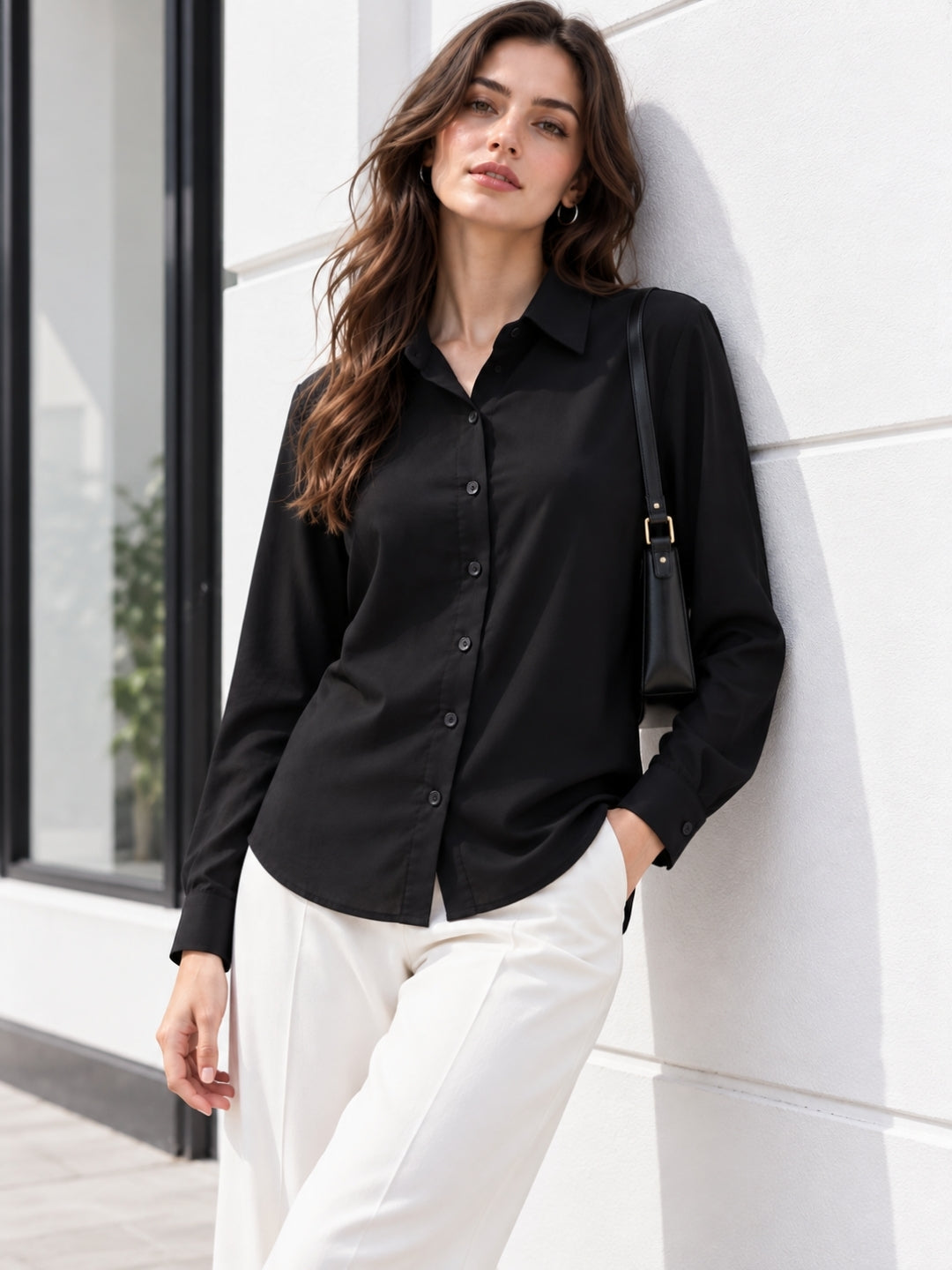 Clobug Women Full Sleeve Formal Shirt