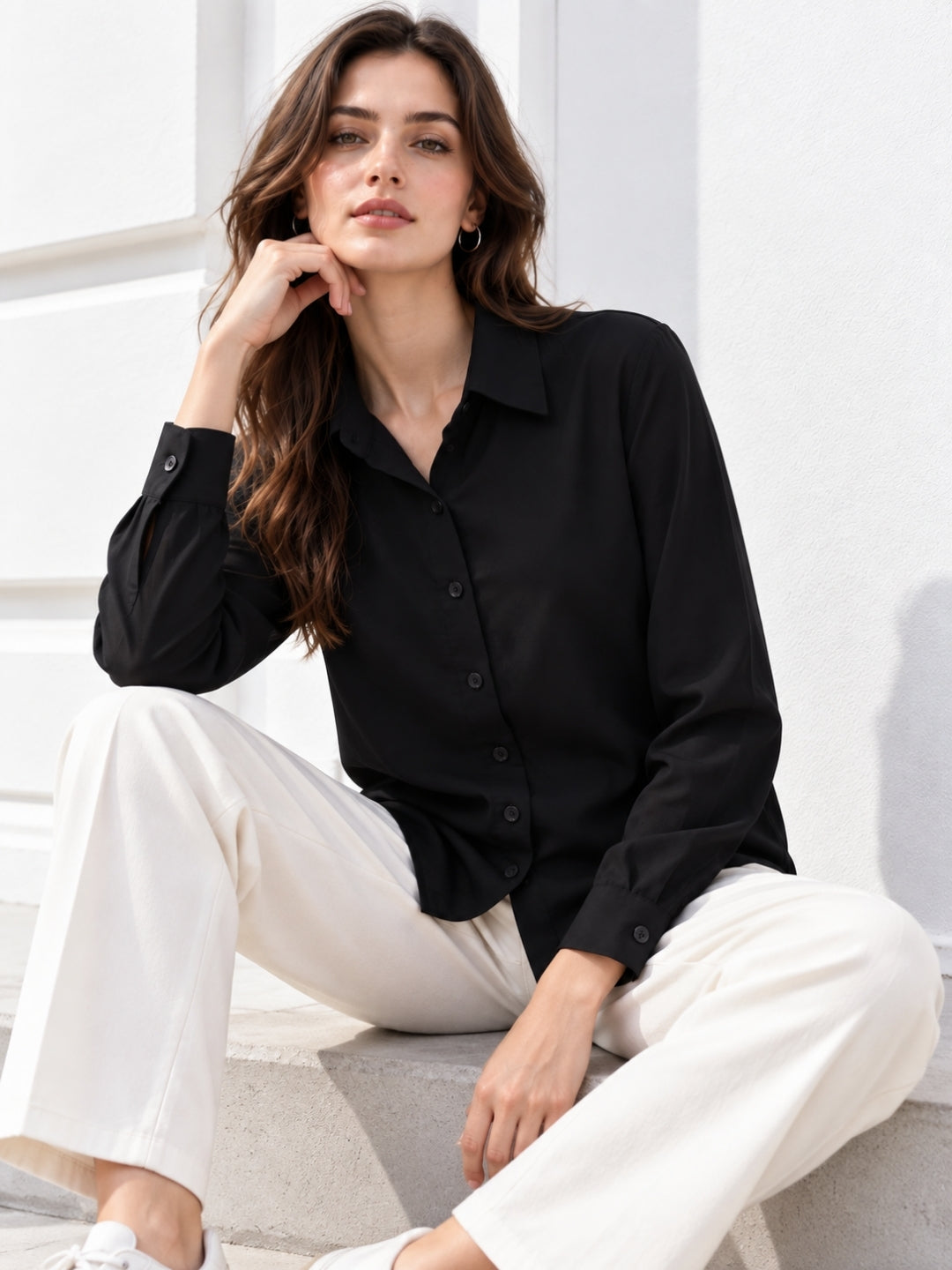 Clobug Women Full Sleeve Formal Shirt