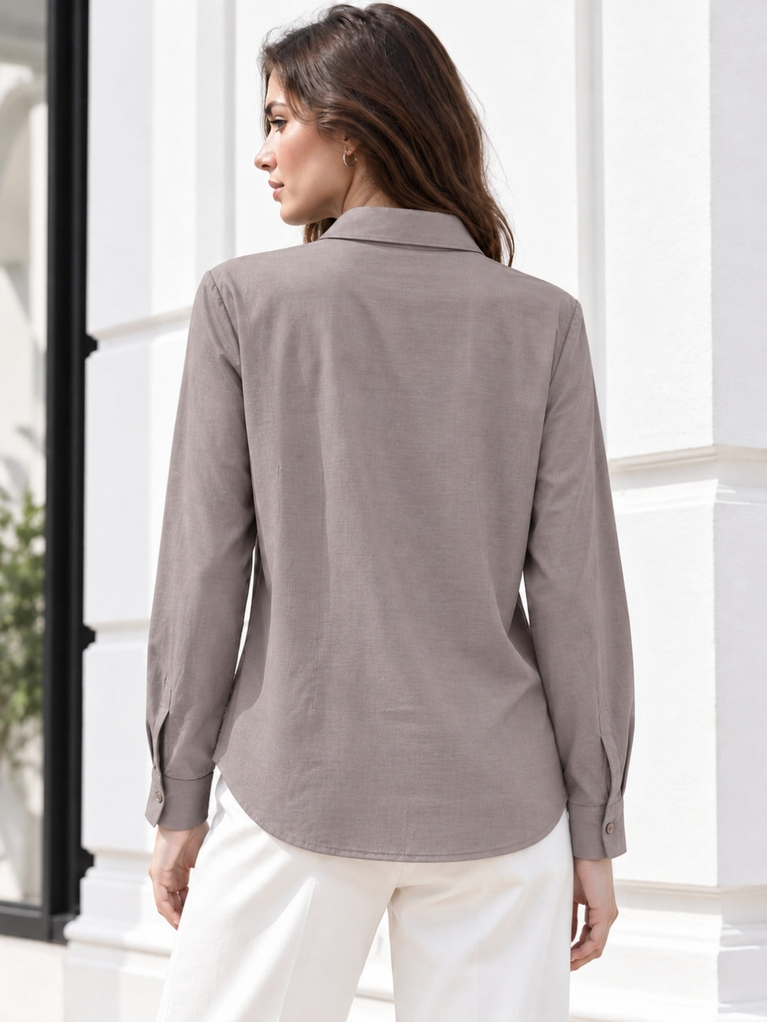 Clobug Women Full Sleeve Formal Shirt