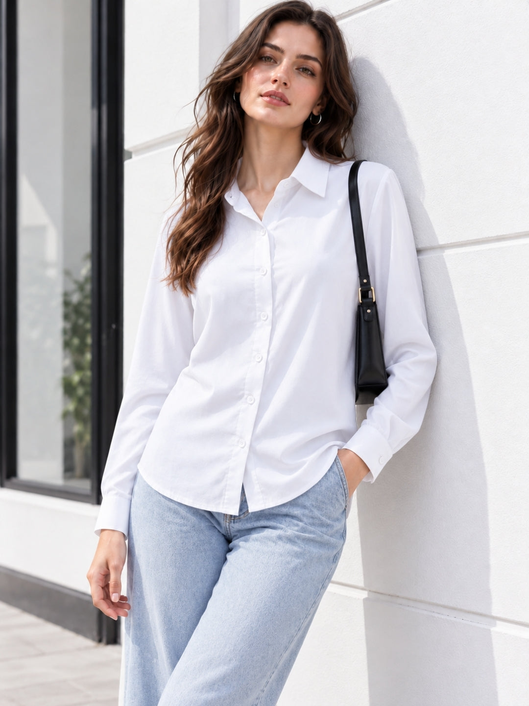 Clobug Women Full Sleeve Formal Shirt