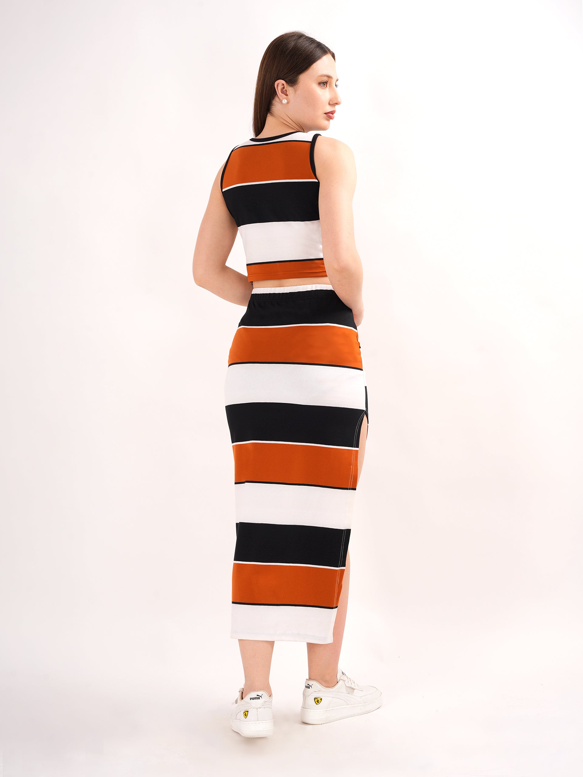 Clobug Red Sleeveless co ord set