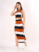 Clobug Red Sleeveless co ord set