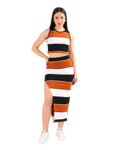 Clobug Red Sleeveless co ord set