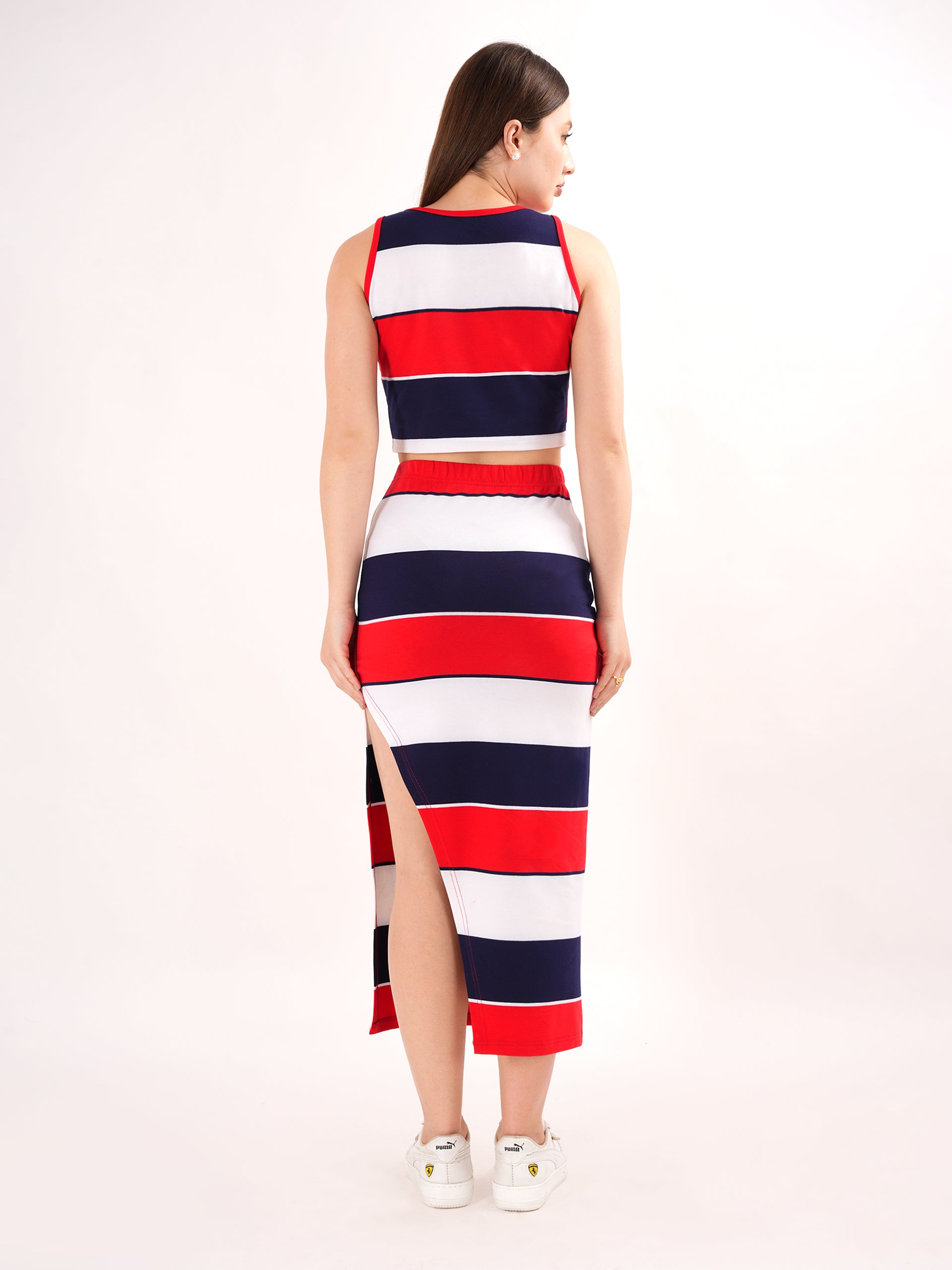 Clobug Red Sleeveless co ord set
