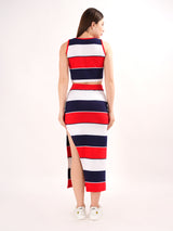 Clobug Red Sleeveless co ord set
