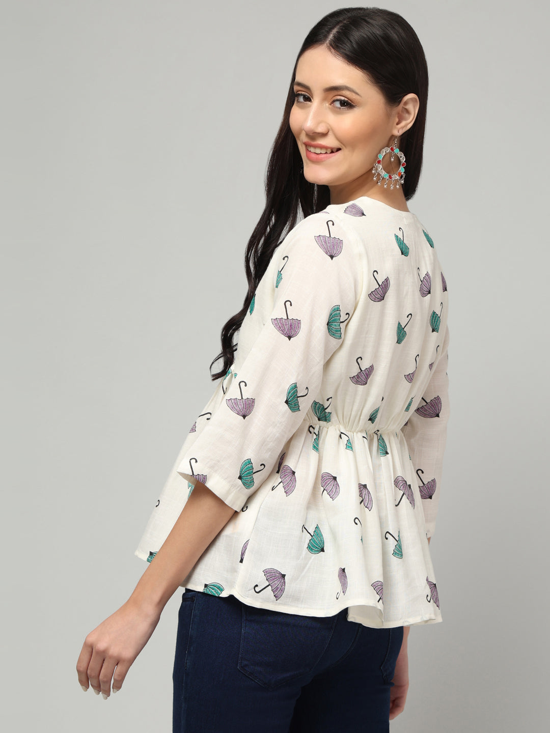 Clobug Women Floral Printed Top