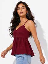 Clobug Women Sleeveless Sweetheart Neck Regular Top
