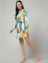 Clobug Women Stylish Printed A-line Dress– Trendy Summer Dress