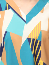 Clobug Women Stylish Printed A-line Dress– Trendy Summer Dress