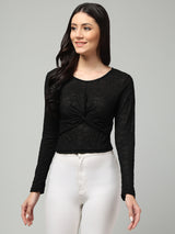 Clobug Stylish Printed Sheer Top for Women – Trendy Summer Top