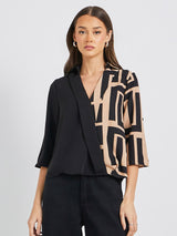 Clobug women V Neck Top