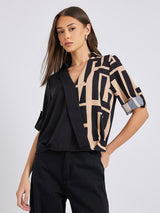 Clobug women V Neck Top