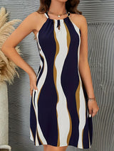 Clobug Women Crepe Printed Short Dress