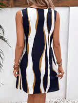 Clobug Women Printed Sleeveless Dress