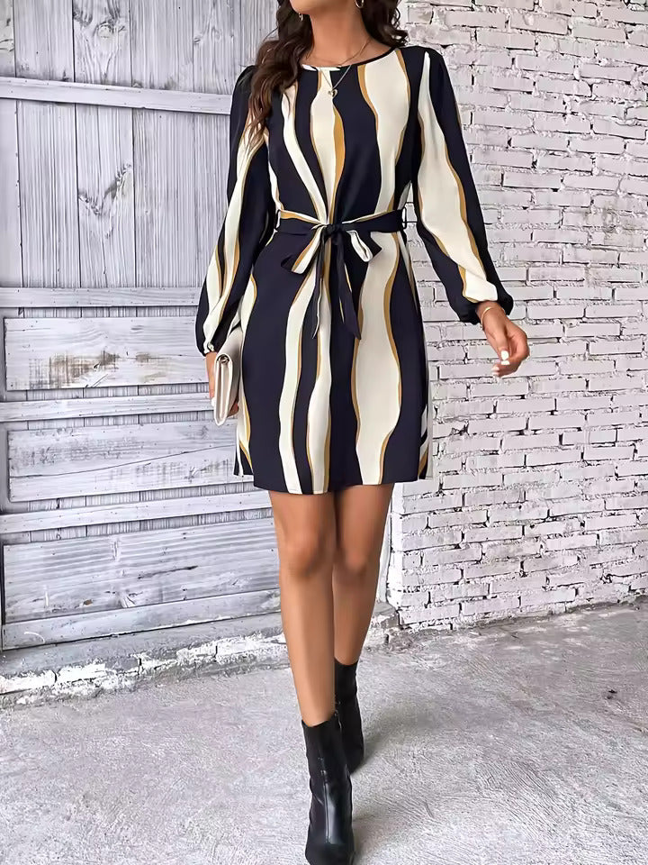 Clobug Women Crepe Printed Short Dress