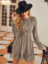 Clobug Women Crepe Printed Short Dress