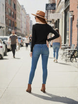 Clobug Stylish Sheer Full Sleeve Cotton Blend Top for Women – Trendy Korean Summer Top