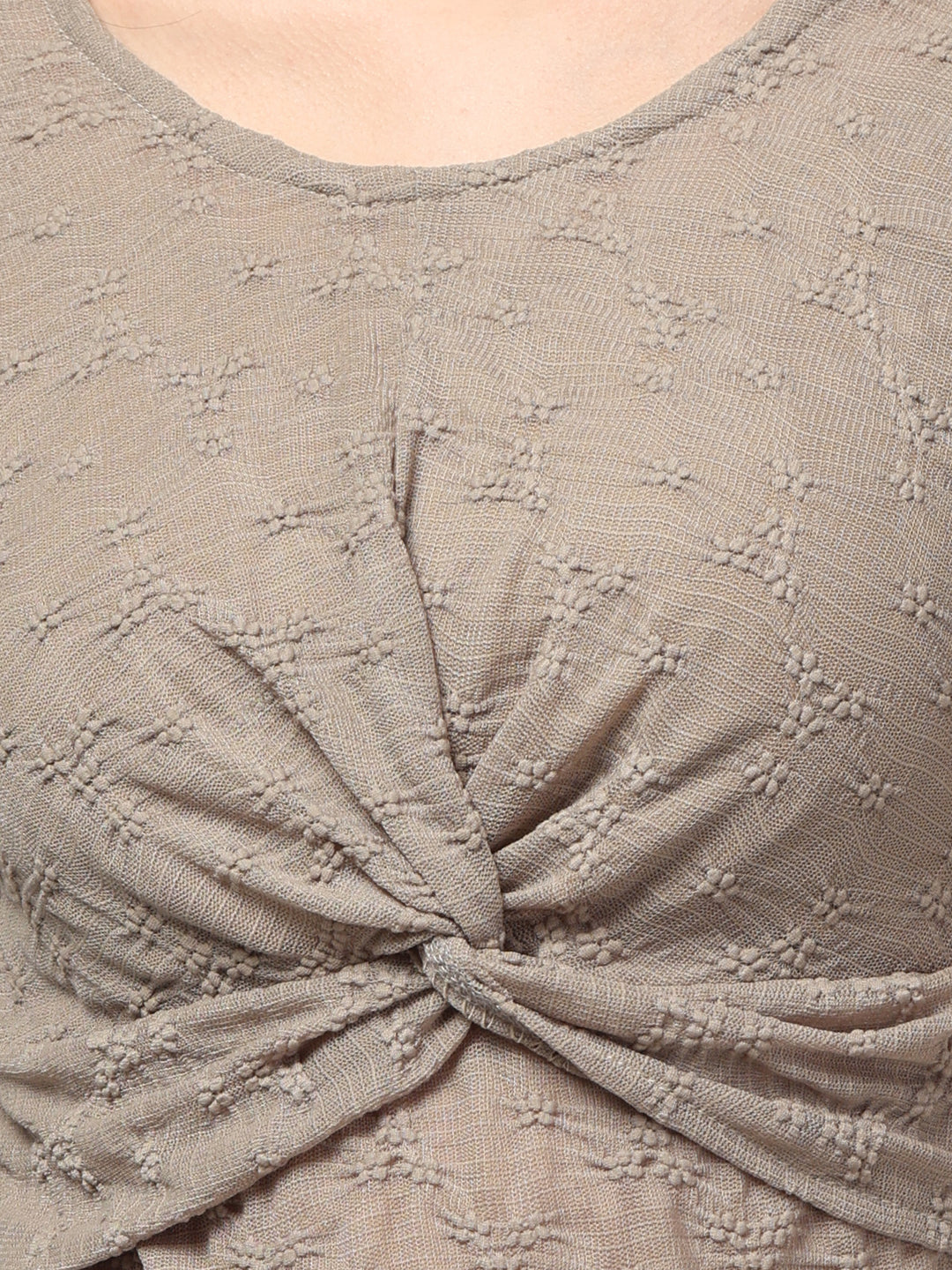 Clobug Stylish Sheer Full Sleeve Cotton Blend Top for Women – Trendy Korean Summer Top