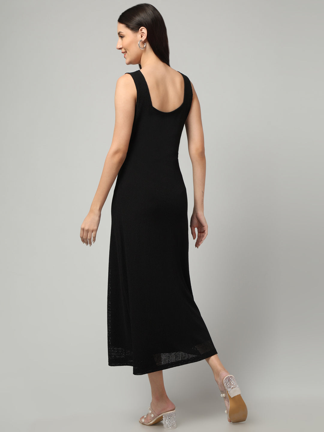 Clobug Women Stylish Solid A-line Maxi Dress– Trendy Summer Dress