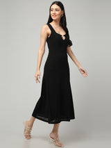 Clobug Women Stylish Solid A-line Maxi Dress– Trendy Summer Dress