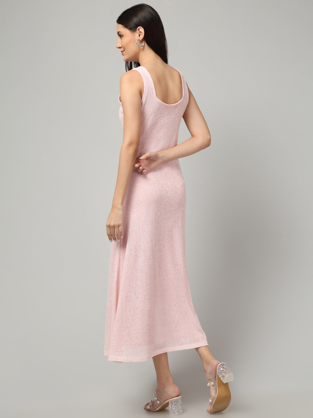 Clobug Women Stylish Solid A-line Maxi Dress– Trendy Summer Dress