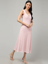 Clobug Women Stylish Solid A-line Maxi Dress– Trendy Summer Dress