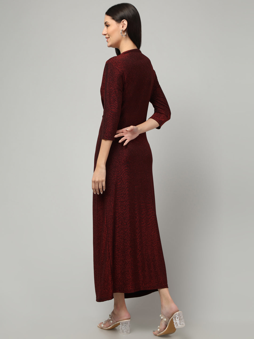 Clobug Women Stylish Solid A-line Maxi Dress– Trendy Summer Dress