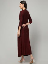 Clobug Women Stylish Solid A-line Maxi Dress– Trendy Summer Dress