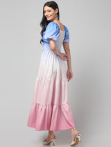 Clobug Women Stylish Tie and die Fit and Flare Dress– Trendy Summer Dress