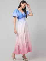 Clobug Women Stylish Tie and die Fit and Flare Dress– Trendy Summer Dress