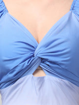 Clobug Women Stylish Tie and die Fit and Flare Dress– Trendy Summer Dress