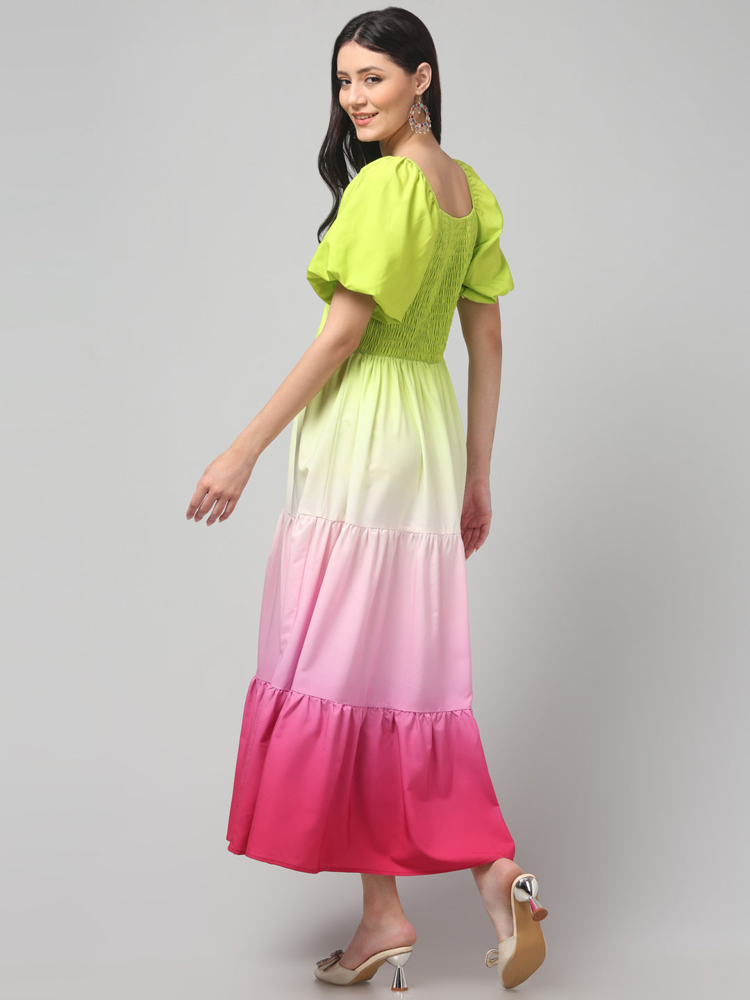 Clobug Women Stylish Tie and die Fit and Flare Dress– Trendy Summer Dress