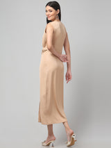 Clobug Women Stylish Solid Fit and Flare Dress– Trendy Summer Dress