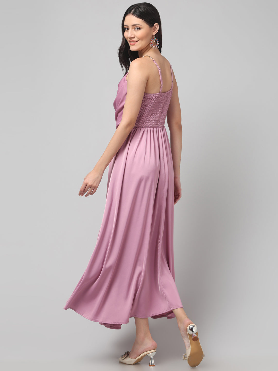 Clobug Women Stylish Solid Fit and Flare Dress– Trendy Summer Dress