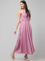 Clobug Women Stylish Solid Fit and Flare Dress– Trendy Summer Dress