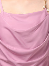 Clobug Women Stylish Solid Fit and Flare Dress– Trendy Summer Dress