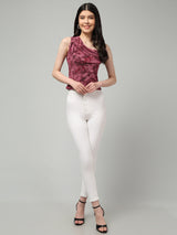 Clobug Stylish Printed Crop Top for Women – Trendy Summer Top