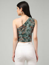 Clobug Stylish Printed Crop Top for Women – Trendy Summer Top